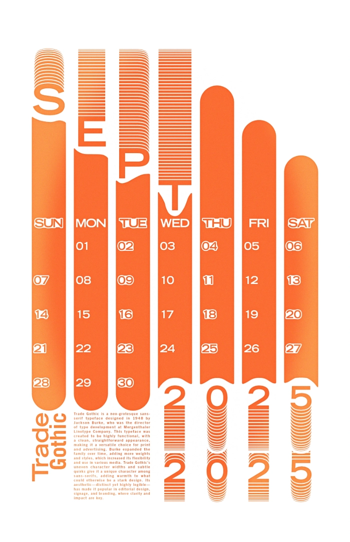 An orange version of the design.