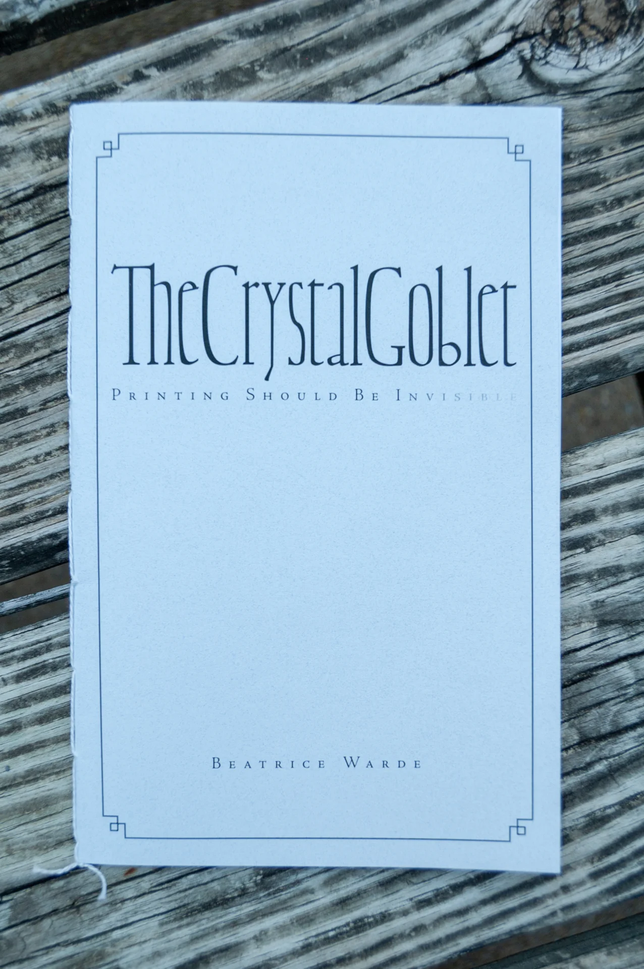 Another photo of the booklet.