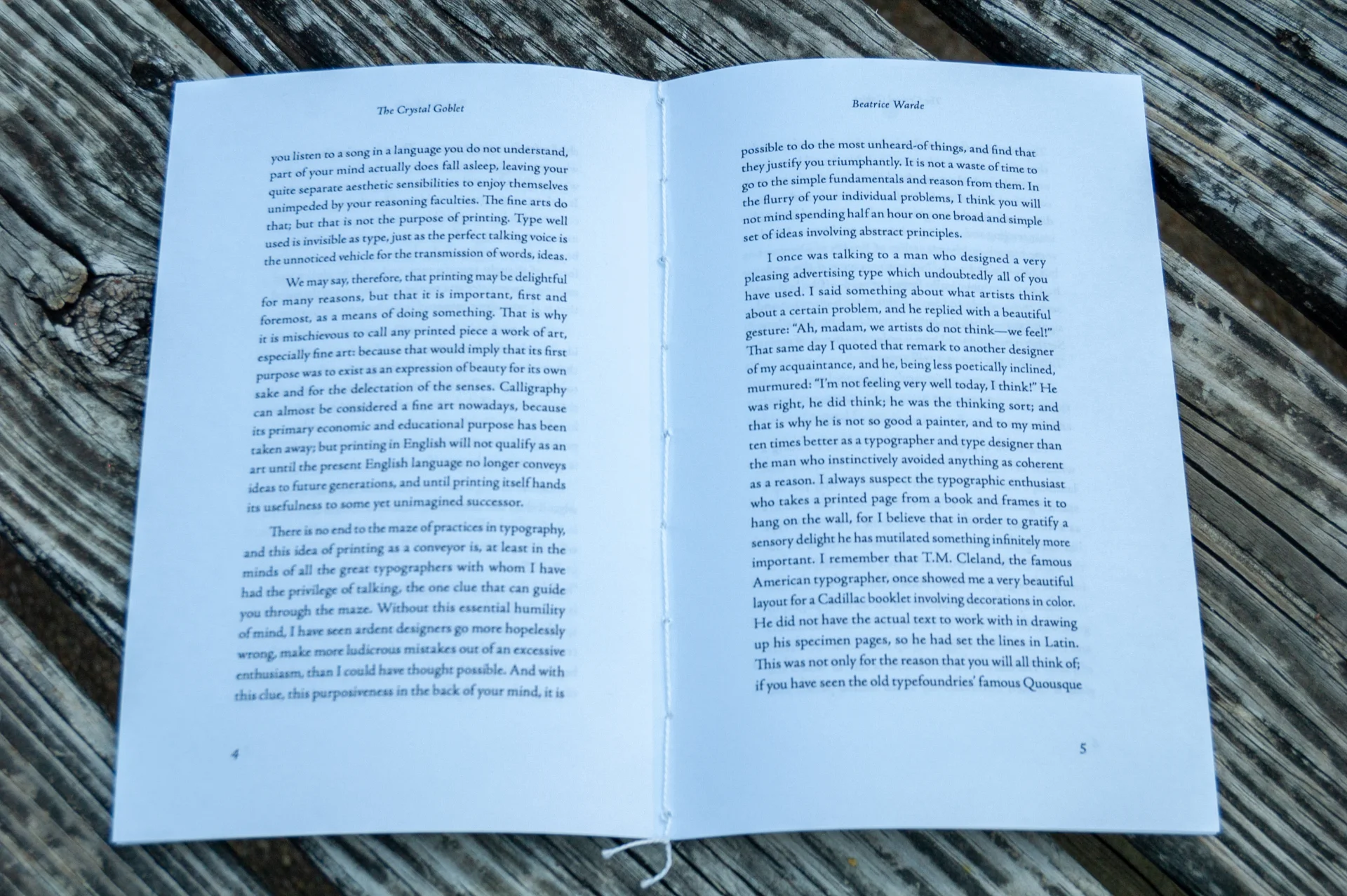 Another photo of the booklet.