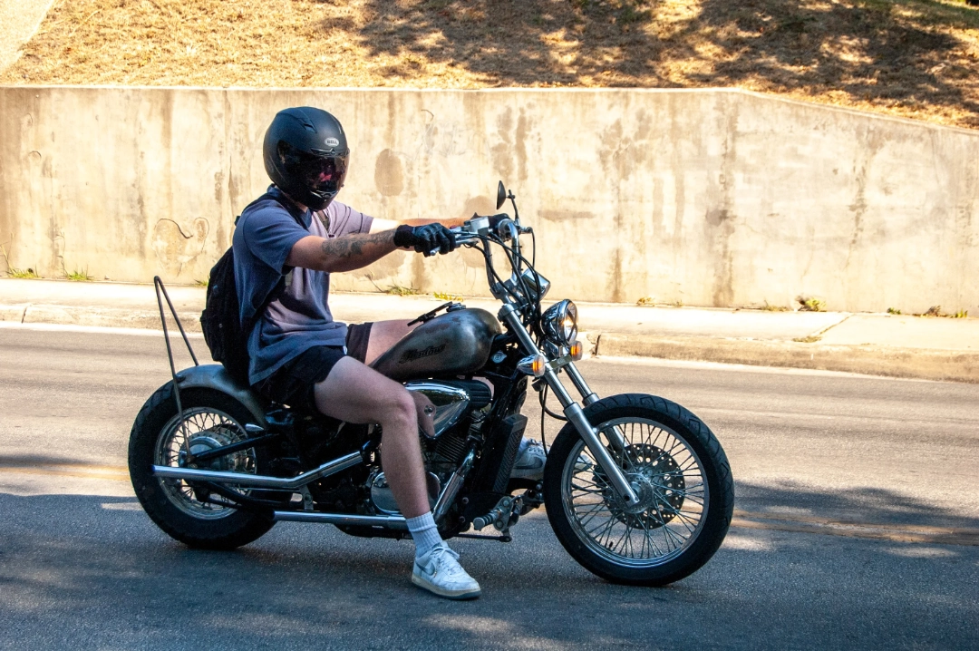 A biker.