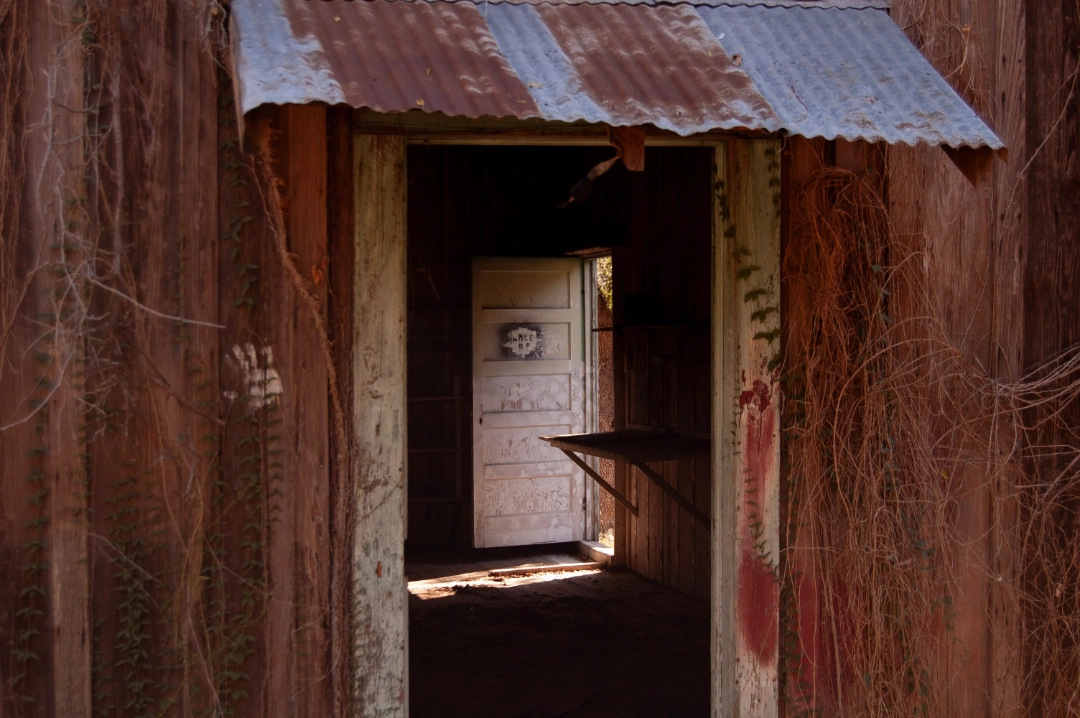 A creepy abandoned building.